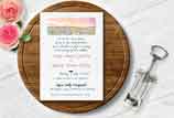 Sunset Vineyard Wedding Invitation